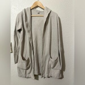 Barefoot Dreams CozyChic Lite® Relaxed Hooded in Taupe - XS/S